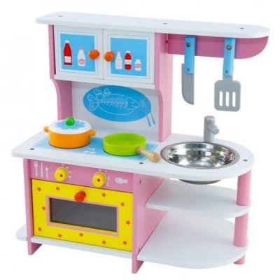 bucatarie din lemn pink gas stove