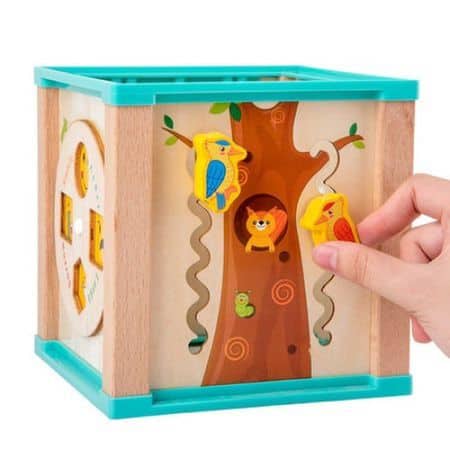 cub educativ montessori din lemn cu multiple activitati 5