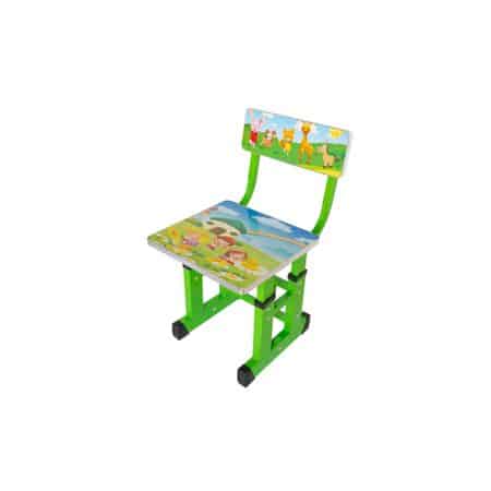 set birou cu scaun copii model elefant verde 2