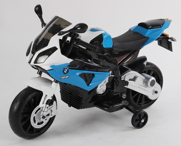 motocicleta electrica bmw albastru