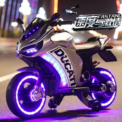 motocicleta electrica ducati gri