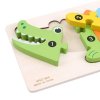 puzzle lemn numerotat crocodil 2