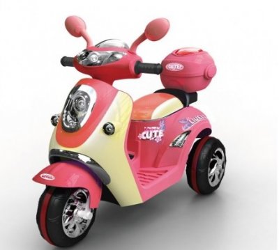 scuter electric pentru copii roz