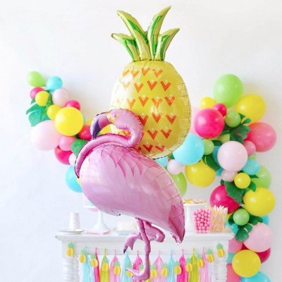 balon petrecere din folie flamingo