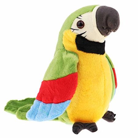 papagal de jucarie verde
