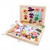 jucarie 2in1 puzzle magnetic si tabla 2