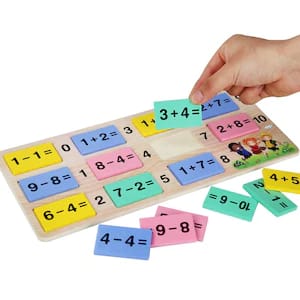 joc montessori 2in1 arithmetic domino 5