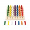 joc montessori de construit cilindrii colorati 4