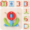 joc educativ din lemn invata alfabetul si creaza forme 3