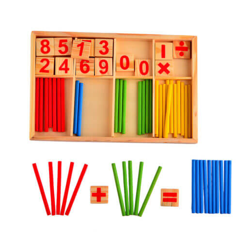 joc educativ din lemn matematica 1