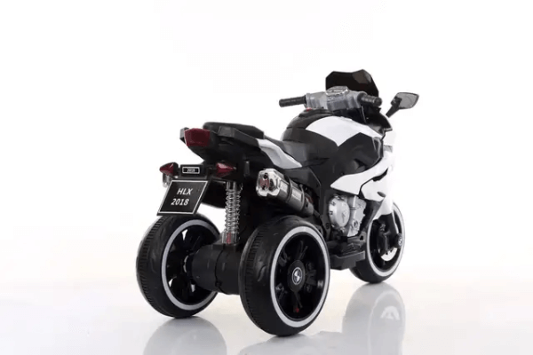 motocicleta pentru copii cu 2motoare si sezut din piele 6