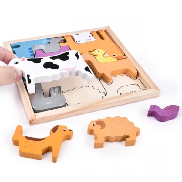 puzle lemn in cutie 2