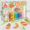 puzzle pentru copii cu xilofon si feliere fructe 4