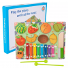 puzzle pentru copii cu xilofon si feliere fructe 6