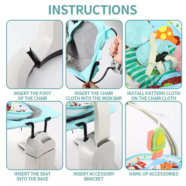 balansoar electric pentru bebelusi craddle chair 5