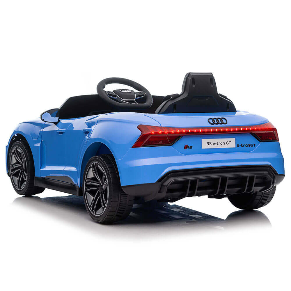 Masinuta electrica copii Audi RS e tron QLS 6888 albastru cu telecomanda