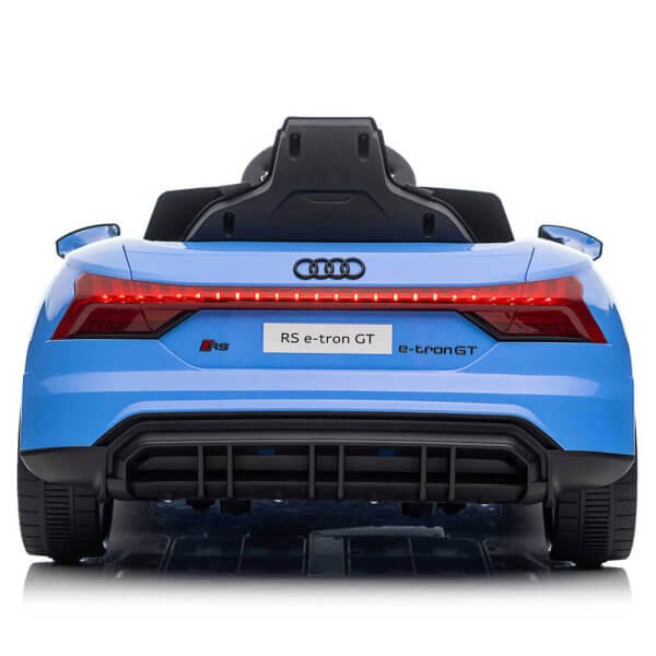 Masinuta electrica copii Audi RS e tron QLS 6888 albastru roti cauciuc EVA