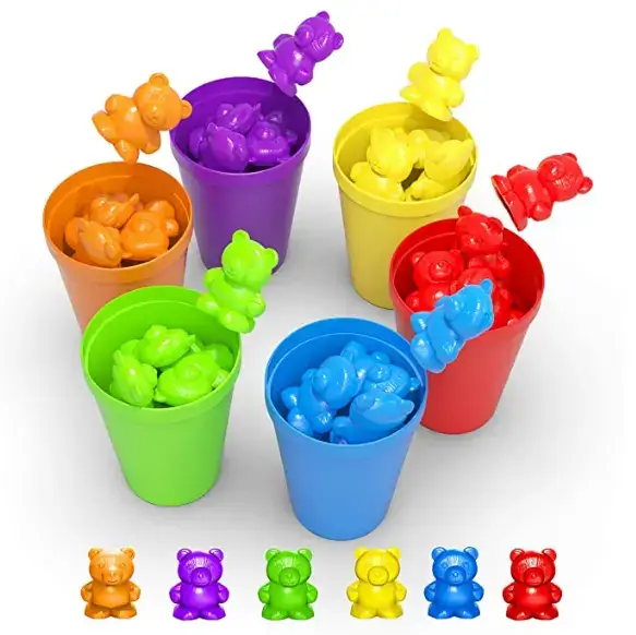 joc montessori multifunctional ursuleti colorati 9