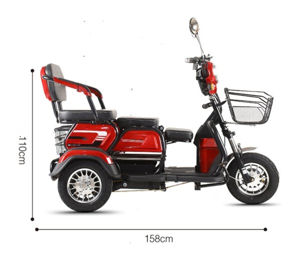 Tricicleta electrica cu 3 locuri motor 800W xsd006 22