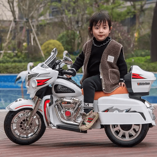 motocicleta copii cu 2 motoare si roti eva 1