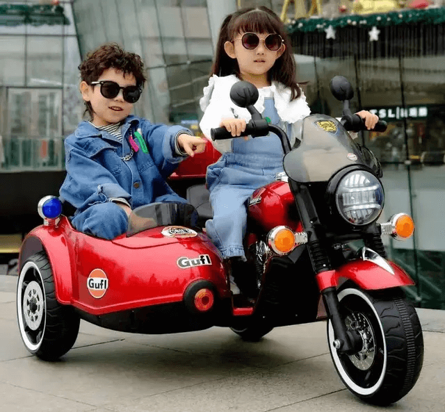 motocicleta copii cu 2 locuri si atas 2 10 ani 3
