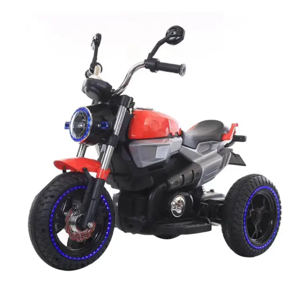 motocicleta electrica copii cu doua motoare si lumini in roti mb284 3