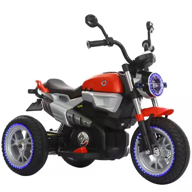 motocicleta electrica copii cu doua motoare si lumini in roti mb284 7