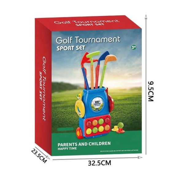 Troler de golf pentru copii cu 4 crose si accesorii ALLMATI4