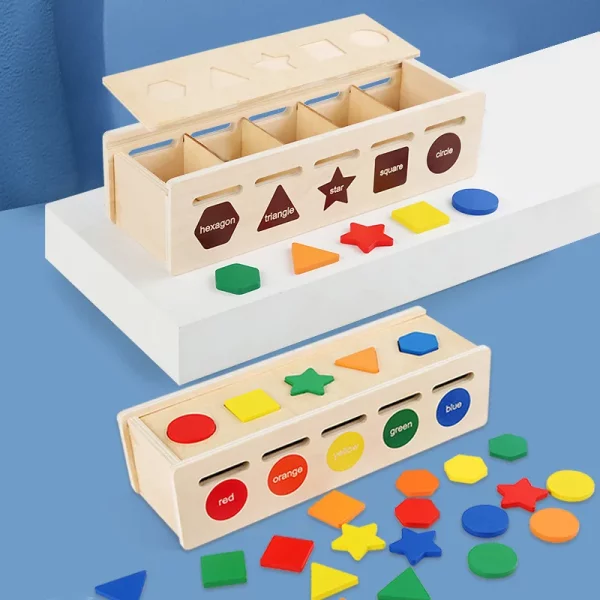 Jucarie sortator forme si culori Montessori clasic 5