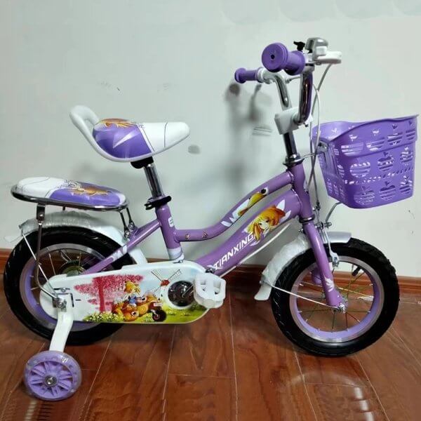 bicicleta pentru copii 3 6ani 12inch mov 2