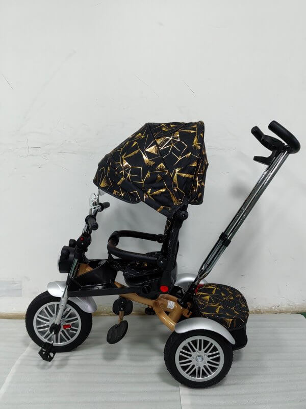 tricicleta copii model luxury black and gold 4